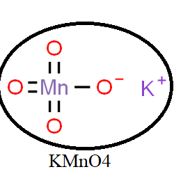 Potasyum permanganat molekülünün yapısı