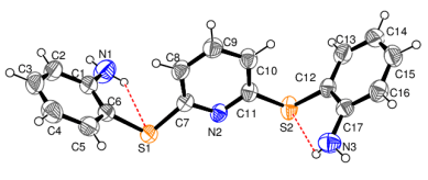glutatyon redüktaz aktivitesini etkilen ligandlarının temel yapısını oluşturan bileşiğin x-ışını ile aydınlatılmış yapısı